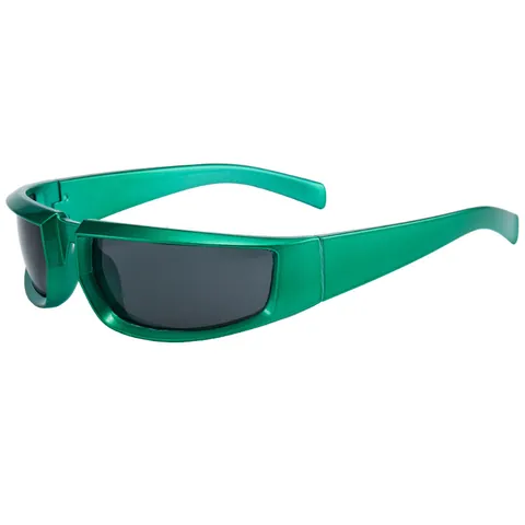 2024 Neue Cyberpunk Sport Sonnenbrille UV400 Wrap Around Radfahren Fahren Spiegelbrille Y2K Outdoor Mode Brillen Für Damen Herren