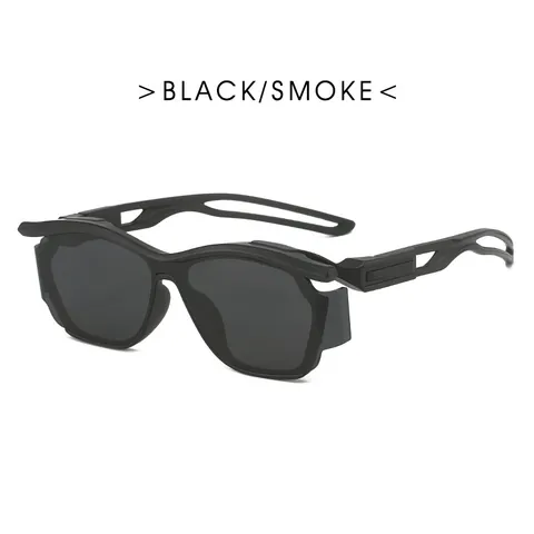 Y2K Punk Sporty Sunglasses Futuristic UV400 Protection PC Frame Hip Hop Wraparound Cycling Sun Glasses For Outdoor Women Men