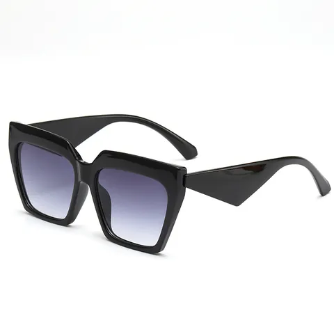 Fashion Oversized Cat Eye Sunglasses For Women UV400 Protection PC Frame Gradient Lens Retro Square Sun Glasses Streetwear