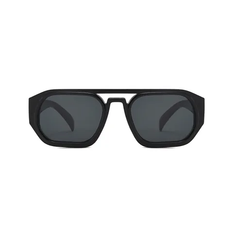 Retro Pilot Square Sunglasses For Women Men UV400 Protection PC Frame Double Bridge Fashion Oversized Eyewear