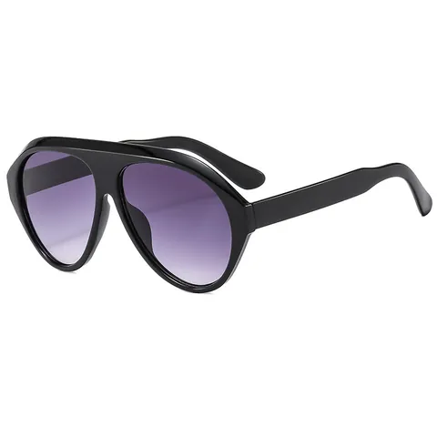 Occhiali da Sole Aviator Oversize per Donna Uomo Montatura in PC Lenti in AC Protezione UV400 Moda Retrò Occhiali Grandi per Viaggi Spiaggia