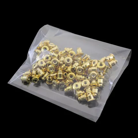Professional Metal Bullet Earring Backs DIY Jewelry Making Findings Electroplated Gold Silver Earring Stoppers Supplies