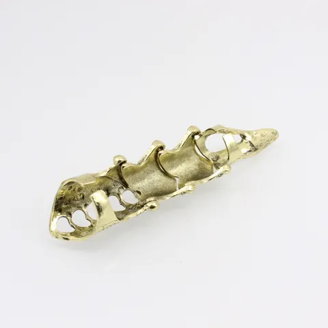 Gothic Punk Alloy Joint Armor Ring Hinged Claw Finger Tip Decoration Retro Style Jewelry For Women Men Party Accessories
