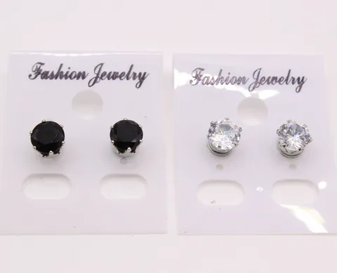 Korean Fashion Magnetic Stud Earrings Zirconia Flower Non Pierced Alloy Earrings For Women Girls Elegant Simple Ear Clips Jewelry