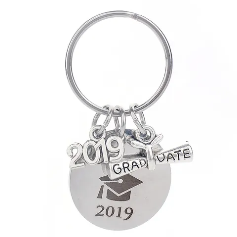 Portachiavi Laurea Classe Del 2019 La Mia Storia È Solo All'Inizio In Lega Di Metallo Anello Chiave Ciondolo Diploma Tocco Regalo