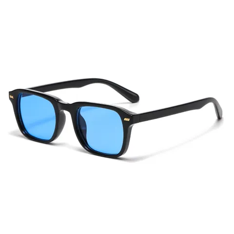 Vintage Retro Square Sunglasses For Men Women UV400 Protection PC Frame Metal Rivet Decorative Fashion Outdoor Sun Glasses
