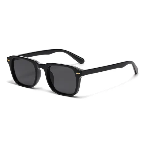 Vintage Retro Square Sunglasses For Men Women UV400 Protection PC Frame Metal Rivet Decorative Fashion Outdoor Sun Glasses