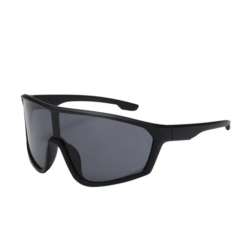 Unisex Oversized One Piece Lens Sport Sunglasses UV400 Protection Windproof Cycling Running Goggles PC Frame Outdoor Eyewear
