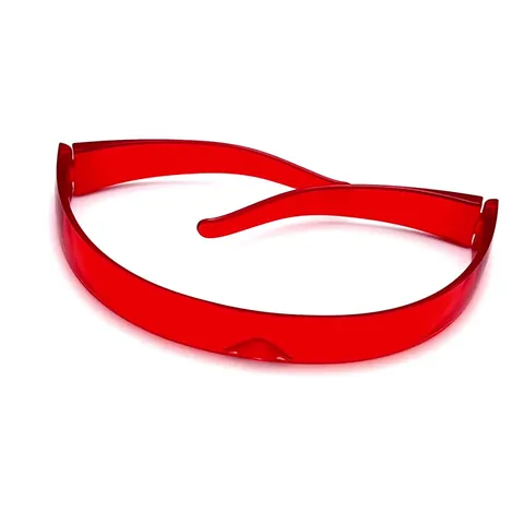 Cyberpunk Futuristisch Einteilige Shield Sonnenbrille Damen Herren PC UV400 Wrap Around Y2K Rave Party Modische Sportbrille