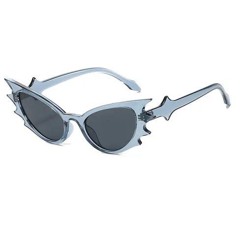 Gothic Fledermaus Form Katzenauge Sonnenbrille Für Damen Herren Y2K Hip Hop Punk Brille Für Halloween Party Bühne