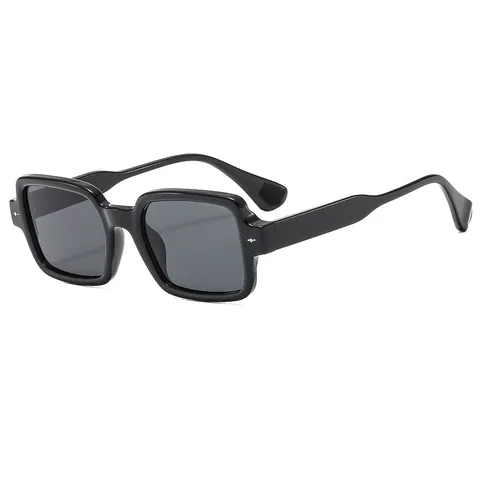 Retro Square Sunglasses Women Fashion UV400 Protection PC Frame AC Lens Anti Blue Light Eyewear Travel Daily Decorative Glasses