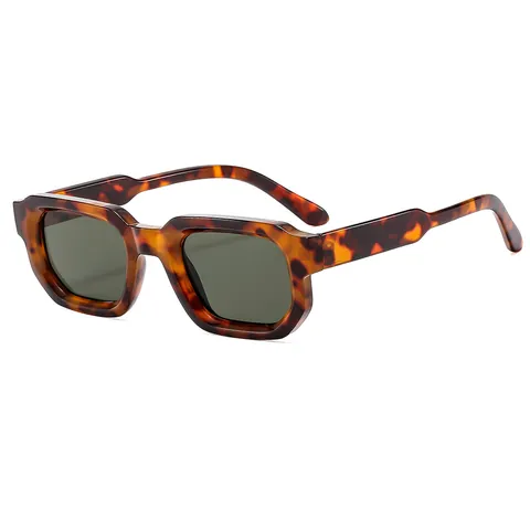 Vintage Square Sunglasses For Women Thick Frame UV400 PC Frame PC Lens Fashion Retro Streetwear Eyewear Daily Accessories