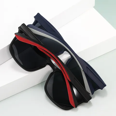 Square Polarized Sports Sunglasses For Men Women UV400 Protection PC Frame TAC Lens Outdoor Driving Fishing Sun Glasses