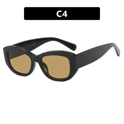 Retro Small Square Frame Sunglasses For Women Fashion PC Frame AC Lens UV400 Protection Vintage Sun Glasses Outdoor Travel Party Jewelry Accessory