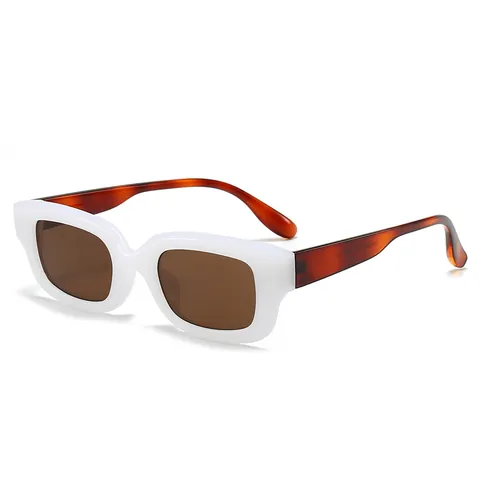 Retro Rectangle Sunglasses For Women Vintage Small Frame UV400 Protection PC Material Fashion Trendy Sun Glasses For Party