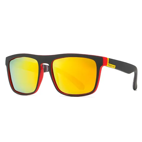 Polarized Sunglasses For Men UV400 Protection Square Frame Sports Sunglasses For Cycling Driving Fishing Outdoor Eyewear