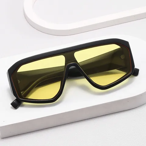 Oversized Schild Zonnebrillen Voor Vrouwen Mannen Mode Toekomst Tech Eendelig Groot Montuur UV400 Bescherming PC Trendy Brillen