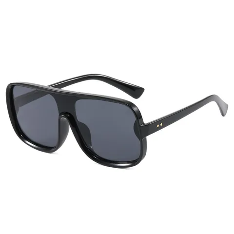 Oversized Square Sunglasses For Men Women PC Frame Flat Top UV400 Protection Anti Glare Fashion Retro Outdoor Travel Eyewear
