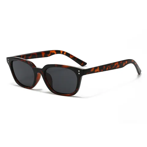 Vintage Square Sunglasses For Women Men Retro UV400 Protection PC Frame AC Lens Fashion Classic Rivet Design Travel Eyewear