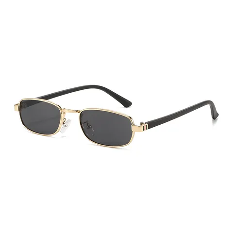 Vintage Metal Square Frame Sunglasses UV400 Protection Rectangular Sun Glasses For Men Women Fashion Outdoor Travel Eyewear