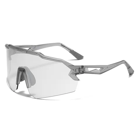 Oversized Cycling Sports Sunglasses UV400 Windproof One Piece Lens Outdoor Hiking Running Riding Eyewear For Men Women