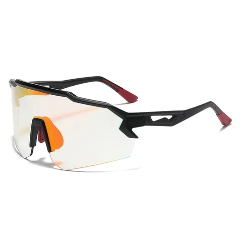 Oversized Cycling Sports Sunglasses UV400 Windproof One Piece Lens Outdoor Hiking Running Riding Eyewear For Men Women