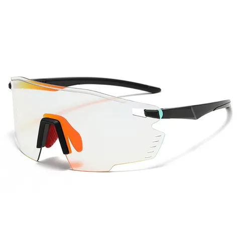 Occhiali da Sole Sportivi Senza Montatura Per Uomo Donna Protezione UV400 Montatura TR Lenti PC Antivento Outdoor