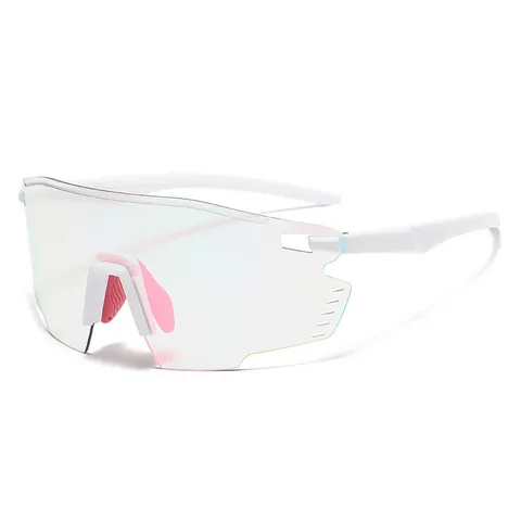 Occhiali da Sole Sportivi Senza Montatura Per Uomo Donna Protezione UV400 Montatura TR Lenti PC Antivento Outdoor
