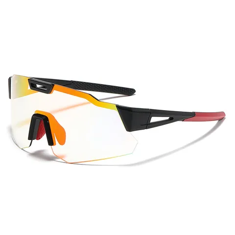 Fashion Sports Cycling Sunglasses Windproof UV400 One Piece PC Lens TR Frame Goggles For Men Women Outdoor Eyewear