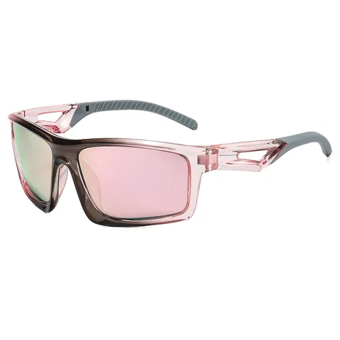 Occhiali da Sole Sportivi Polarizzati per Ciclismo all'Aperto Montatura PC Lenti TAC Antiscivolo Protezione UV Unisex