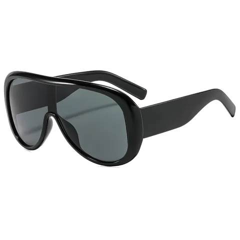 Oversized Shield Sonnenbrille Einteilig Großer Rahmen Mode UV400 Schutz PC Sonnenbrille Für Outdoor Reisen Radfahren Damen Herren