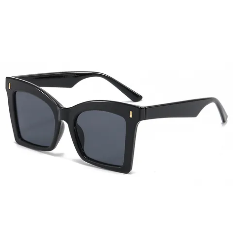 Oversized Vierkante Zonnebril Voor Dames Vintage Gradiënt Glazen UV400 Bescherming Mode PC Montuur Zonnebril Voor Reizen Feest