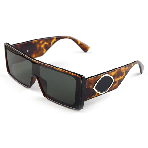 Retro Square Frame Sunglasses For Men Women PC Oversized Fashion UV400 Sun Glasses Outdoor Travel Trendy Eyewear Accessory
