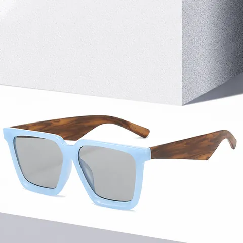 Mode Quadratischer Großer Rahmen Sonnenbrille Damen Vintage PC UV400 Schutz Trendy Streetstyle Sonnenbrille Brillenzubehör