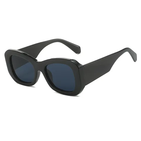 Occhiali da Sole Quadrati Vintage per Uomo Donna Moda Montatura in PC Aste Texture Bambù Protezione UV400 Occhiali da Sole Outdoor
