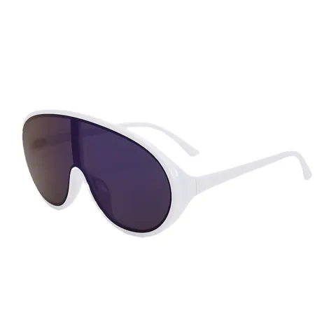 Moderne Shield Übergroße Sonnenbrille Integrierte PC-Linse UV400 Schutz Mode Quadratische Flache Top Sonnenbrille Für Damen Herren