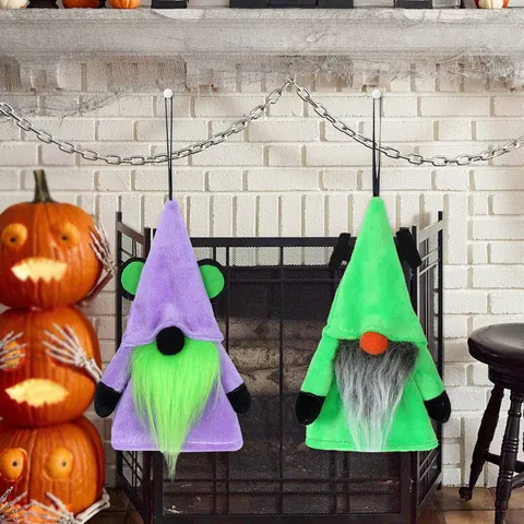 Gnomi di Halloween da Appendere Decorazioni in Peluche Vecchio Senza Volto per Festa a Tema Casa Porta Parete