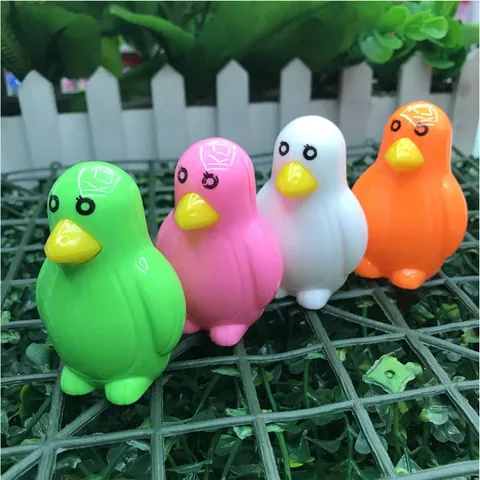 Cute Penguin Shaped Manual Pencil Sharpener Cartoon Animal Plastic Sharpener For Kids School Office Stationery Gifts
