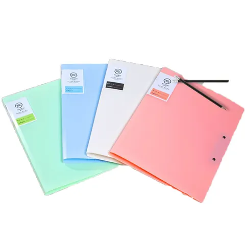 Carpeta A3 Color Morandi Clip para Papel de Examen para Estudiantes Oficina Almacenamiento de Datos Material PP Esmerilado Organizador de Documentos Portapapeles