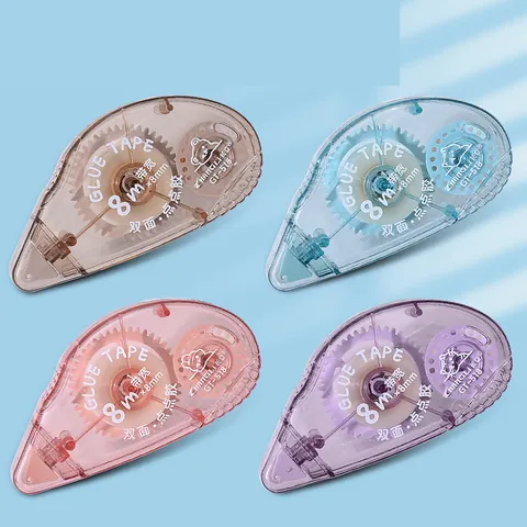 Portable Double Sided Dot Glue Tape Roller For Scrapbooking DIY Craft Decorative Adhesive Tape For School Office Student Stationery