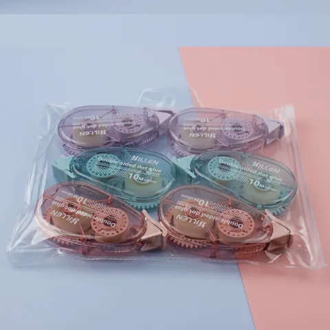 Double Sided Dot Glue Tape Roller Adhesive For Scrapbooking DIY Craft Student School Office Stationery Supplies