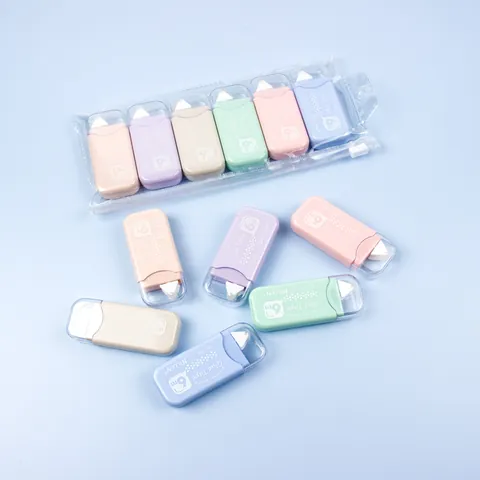 Double Sided Glue Tape Macaron Colored Adhesive Tape Pen For Scrapbooking DIY Crafts Student School Office Stationery Supplies