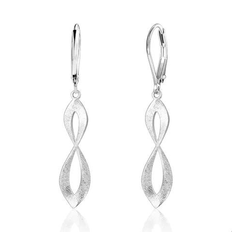 Elegant Brass Real Gold Plated Teardrop Twisted Infinity Dangle Earrings For Women Luxury Zirconia Cross Drop Earrings Jewelry