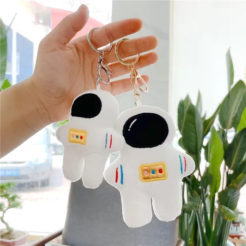 Cute Astronaut Plush Keychain Spaceman Stuffed Toy Bag Pendant Space Explorer Keyring Accessory For Kids Adult Gift