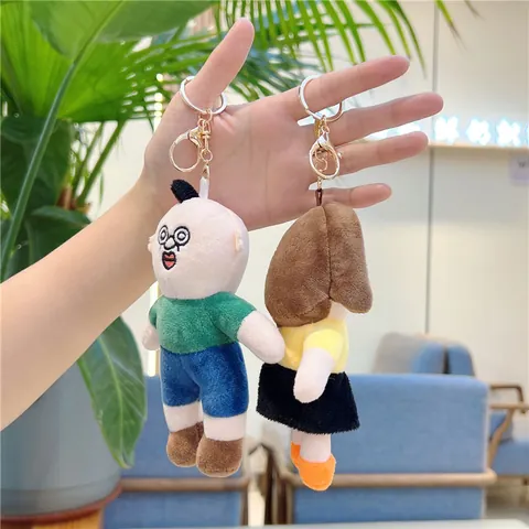 Lustiger Hässlicher Süßer Plüschpuppen Schlüsselanhänger Figur Taschenanhänger Für Damen Herren Paar Geschenk Cartoon Stofftier Schlüsselring Dekor
