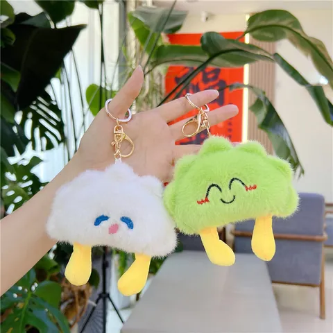 Süßer Cartoon Plüsch Wolke Puppe Schlüsselanhänger Mit Kleinen Beinen Weiches Stoff Ornament Für Rucksack Handtasche Schlüssel Dekoration