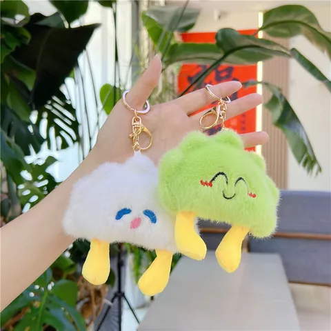Süßer Cartoon Plüsch Wolke Puppe Schlüsselanhänger Mit Kleinen Beinen Weiches Stoff Ornament Für Rucksack Handtasche Schlüssel Dekoration