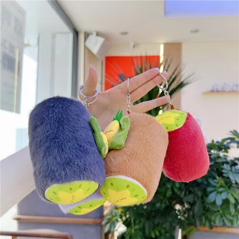 Süßer Plüsch Rollkuchen Fruchtbrot Schlüsselanhänger Weiches Ausgestopftes Essen Anhänger Für Rucksack Schlüssel Ornament Geburtstagsgeschenk Damen Mädchen
