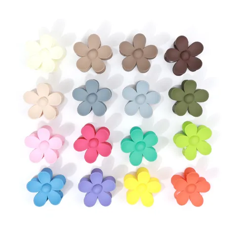 Matte Blume Haarklammer Groß Rutschfest Süß Floral Haarschmuck Für Damen Mädchen Elegant Mattes Finish Haargriff