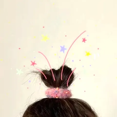 Coletero de Punto Moteado Colorido Alta Elasticidad Goma de Pelo Para Mujeres Niñas Suave Esponjoso Accesorios para el Cabello Otoño Invierno